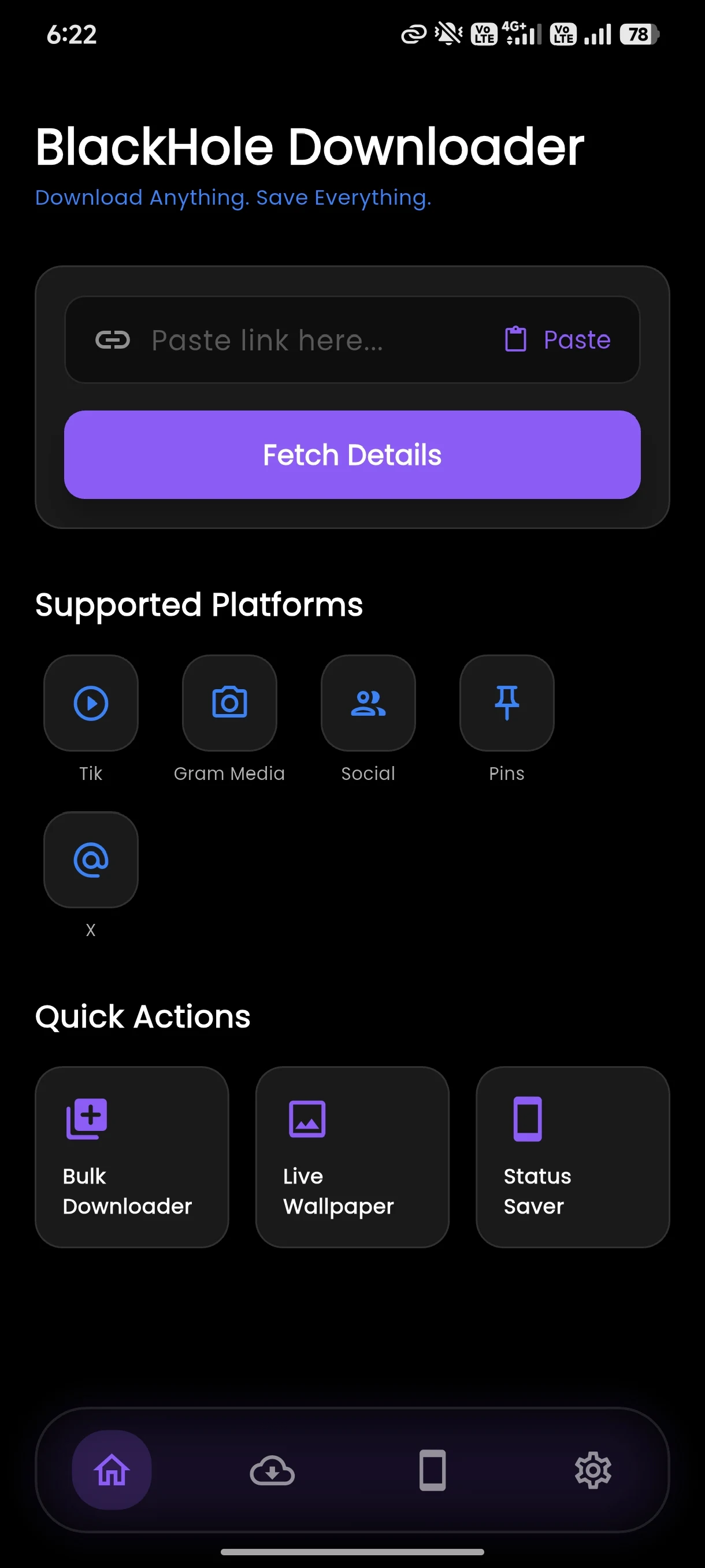 Blackhole Downloader screenshot